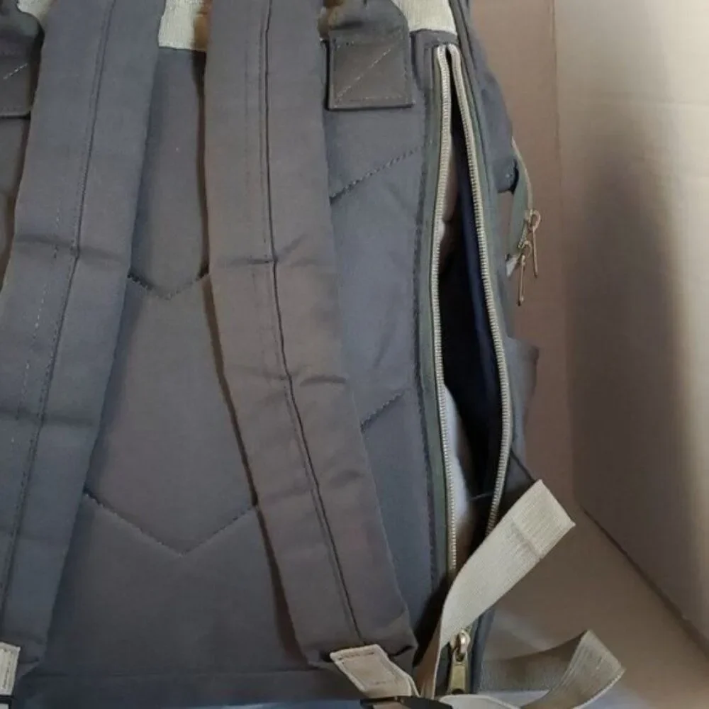 Anello Backpack Bag Structured Japanese GRAY Canvas Laptop Tablet Work School